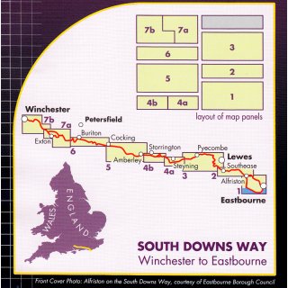 South Downs Way - Winchester to Eastbourne 1:40.000