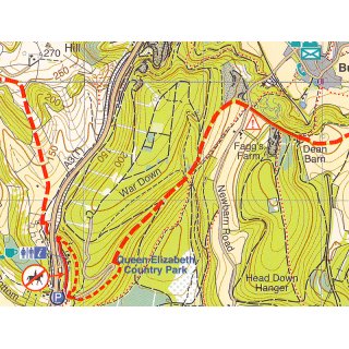 South Downs Way - Winchester to Eastbourne 1:40.000