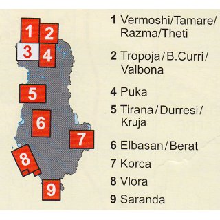3 Shkodra 1:50.000 Albanien