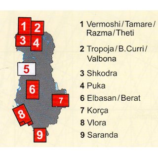 5 Tirana/Durres/Kruja 1:50.000