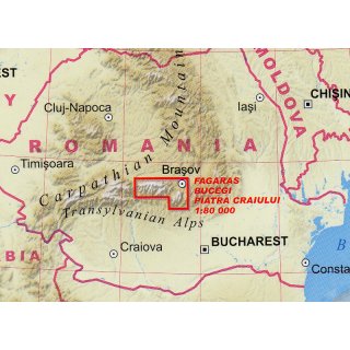 Fagaras, Bucegi, Piatra Craiului 1:80.000