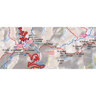 Fagaras, Bucegi, Piatra Craiului 1:80.000