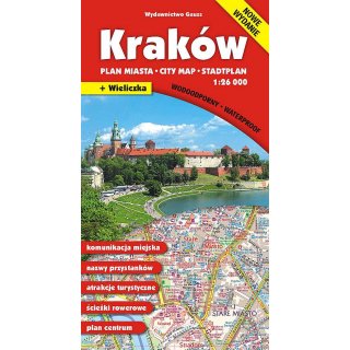 Krakau (Krakow) 1:26.000 laminiert