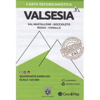 103 Valsesia (Nord-Ost) 1:25.000