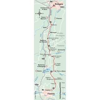 Italien: Trans-Apennin, Via degli Dei - Gtterweg