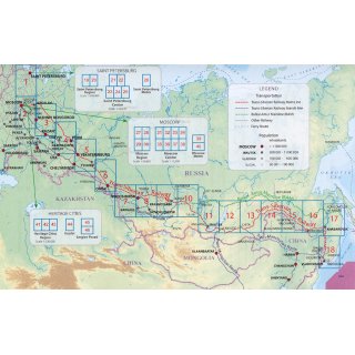Trans-Siberian Railroad Atlas 1:3.200.000