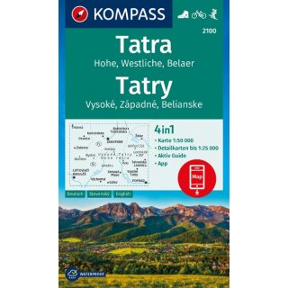 WK 2100 Westliche Hohe Tatra, Belaer 1:50.000