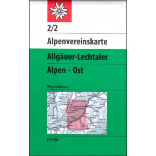  2/2  Allgäuer-Lechtaler Alpen - Ost 1:25.000