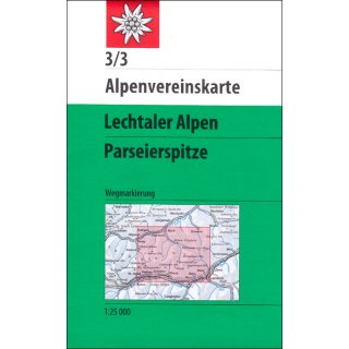 3/3  Lechtaler Alpen Parseierspitze 1:25.000