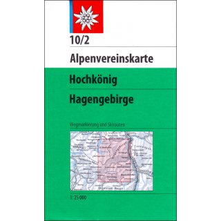 10/2 Hochkönig, Hagengebirge 1:25.000