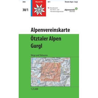 30/1 Ötztaler Alpen - Gurgl 1:25.000