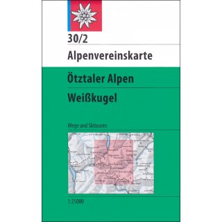 30/2 Ötztaler Alpen - Weißkugel 1:25.000