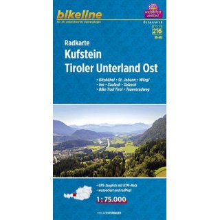 Kufstein, Tiroler Unterland Ost 1:75.000