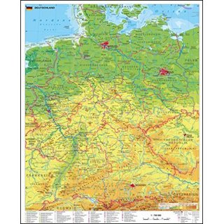 Deutschland, physisch 1:750.000