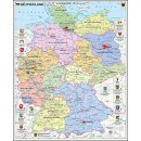 Deutschland, politisch mit Wappen 1:700.000