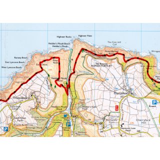 South West Coast Path Vol. 1: Minehead to St Ives 1:25.000