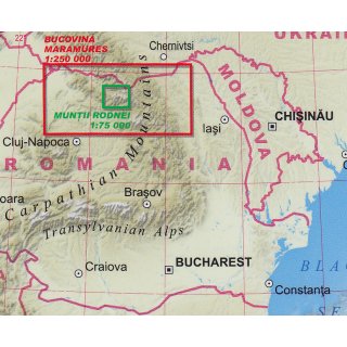 Bucovina Maramures 1:250.000