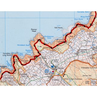 South West Coast Path Vol. 2: St Ives to Plymouth 1:25.000