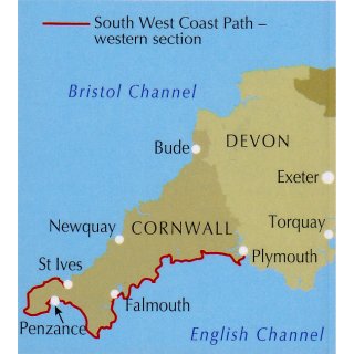 South West Coast Path Vol. 2: St Ives to Plymouth 1:25.000