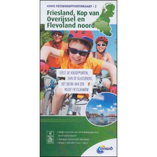 2 Friesland, Kop von Overijssel en Flevoland noord 1:100.000