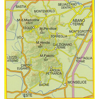 060 Colli Euganei - Albano e Montegrotto Terme 1:25.000