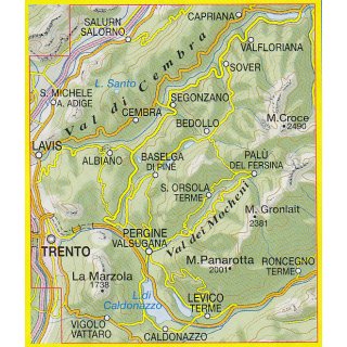 062 Altopiano de Pinè - Valli di Cembra e dei Mocheni 1:25.000