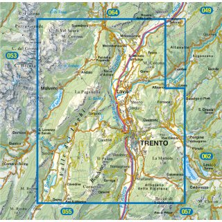067 Altopiano della Paganella - L. di Tovel - C. Brenta - Trento 1:25.000