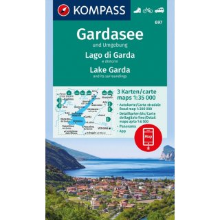 WK  697 Gardasee und Umgebung 1:35.000 / 1:125.000