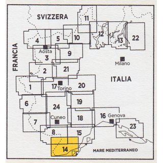 14 Sanremo Imperia - Monte Carlo 1:50.000