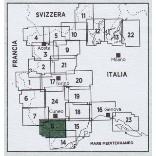 8 Alpi Marittime e Liguri 1:50.000