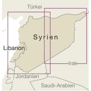 Syrien, Libanon 1:600.000