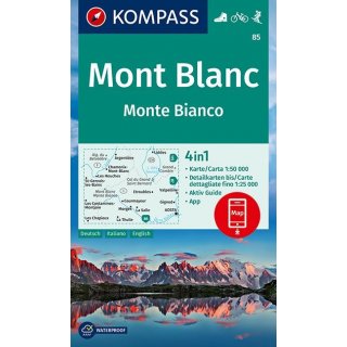 WK   85 Mont Blanc/Monte Bianco 1:50.000
