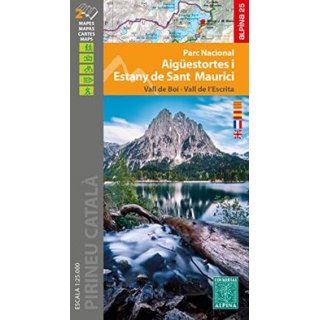 Parc Nacional dAig&uuml;estortes i Estany de Sant Maurici 1:25.000