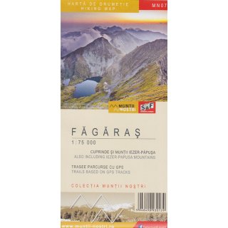 Fagaras (Fogarascher Gebirge) 1:75.000 / 1:35.000