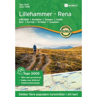 Lillehammer - Rena 1:50.000