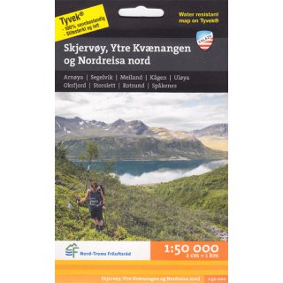 Skjervøy, Ytre Kvænangen og Nordreisa nord 1:50.000