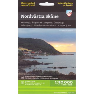 Schonen Nordwest (Nordvstra Skne) 1:50.000