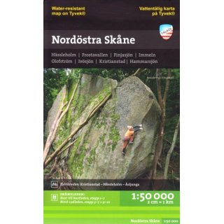 Schonen Nordost (Nordöstra Skåne) 1:50.000