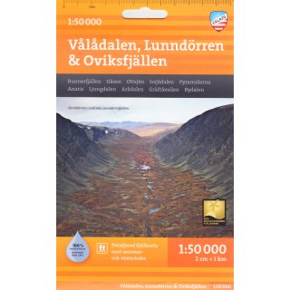 V&aring;l&aring;dalen, Lunnd&ouml;rren & Oviksfj&auml;llen 1:50.000