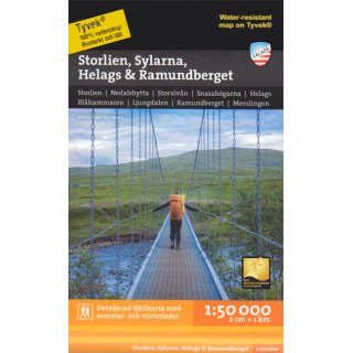 Storlien, Sylarna, Helags & Ramundberget 1:50.000