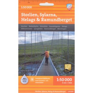 Storlien, Sylarna, Helags & Ramundberget 1:50.000