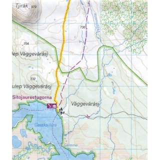 Kungsleden 3: Saltoluokta - Kvikkjokk 1:50.000