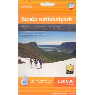 Sarek-Nationalpark 1:50.000