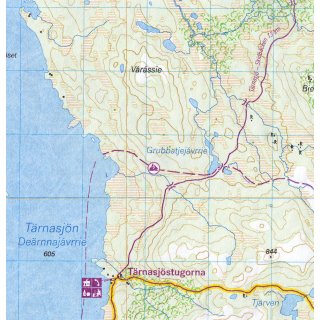 Kungsleden 5: Ammarns - Hemavan 1:50.000