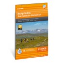 Kungsleden 5: Ammarn&auml;s - Hemavan 1:50.000