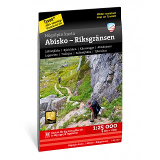 Abisko & Riksgr&auml;nsen 1:25.000