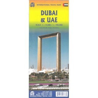 Dubai, UAE & Oman 1:14.000/1:700.000