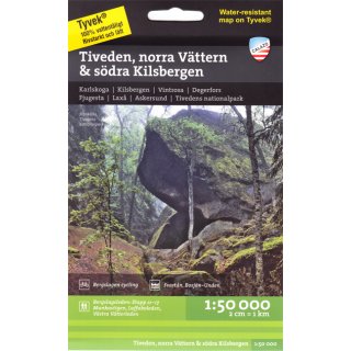 Tiveden, V&auml;ttern (Nord) & Kilsbergen (S&uuml;d) 1:50.000