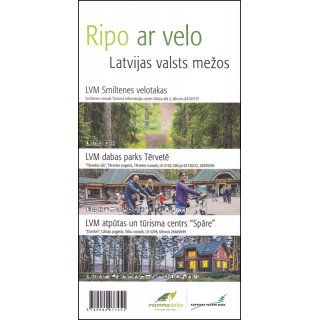 Fahrradrouten Lettland 1:500.000