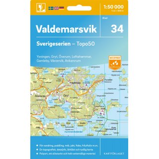 034 Valdemarsvik 1:50.000